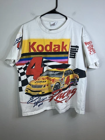Vintage Ernie Irvan Kodak Film Racing 90s AOP Shirt Size XL Cover