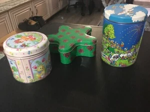 Metal Tin Lot of 3 - Picture 1 of 8