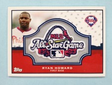 2009 Topps Fanfest Ryan Howard All-Star Game Patch #2 Card