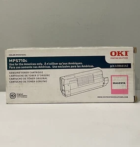 Genuine Okidata 43866142 Magenta Toner Cartridge for Okidata MPS-710c Series New - Picture 1 of 4