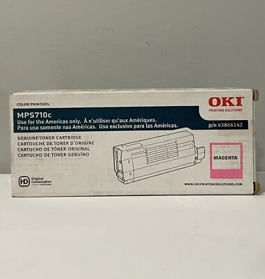 Genuine Okidata 43866142 Magenta Toner Cartridge for Okidata MPS-710c Series New - Image 1 of 4
