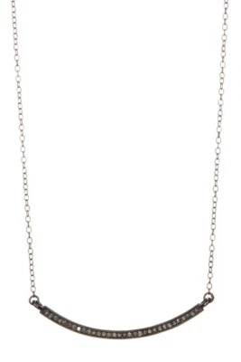 💘 Adornia-Mercer 💎 Champagne Diamond 💎 Curved Bar Necklace 💎0.30 ctw 💘 - Image 1 of 4