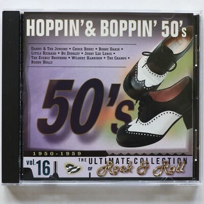 The Ultimate Collection of Rock & Roll, Hoppin' & Boppin' 50's, Vol. 16 CD, 1996 - Imagem 1 de 4