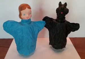 "WIZARD OF OZ" VINTAGE 1960's PUPPETS PROCTER &GAMBLE GIVEAWAYS "DOROTHY" "TOTO" - Picture 1 of 2