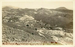 Postal RPPC Mining Country Nevada sin estampar sin usar parte posterior indivisa - Imagen 1 de 2