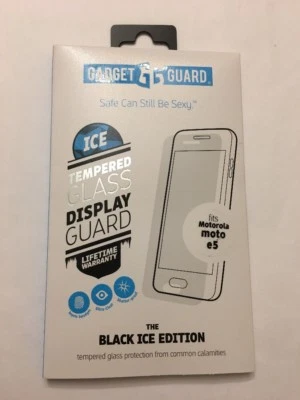 Gadget Guard:Tempered Black Ice Glass Screen Guard for Motorola Moto E5 Play - Image 1 of 3