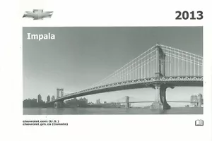 2013 Chevrolet Impala Owners Manual User Guide Reference Operator Book Fuses - Picture 1 of 1