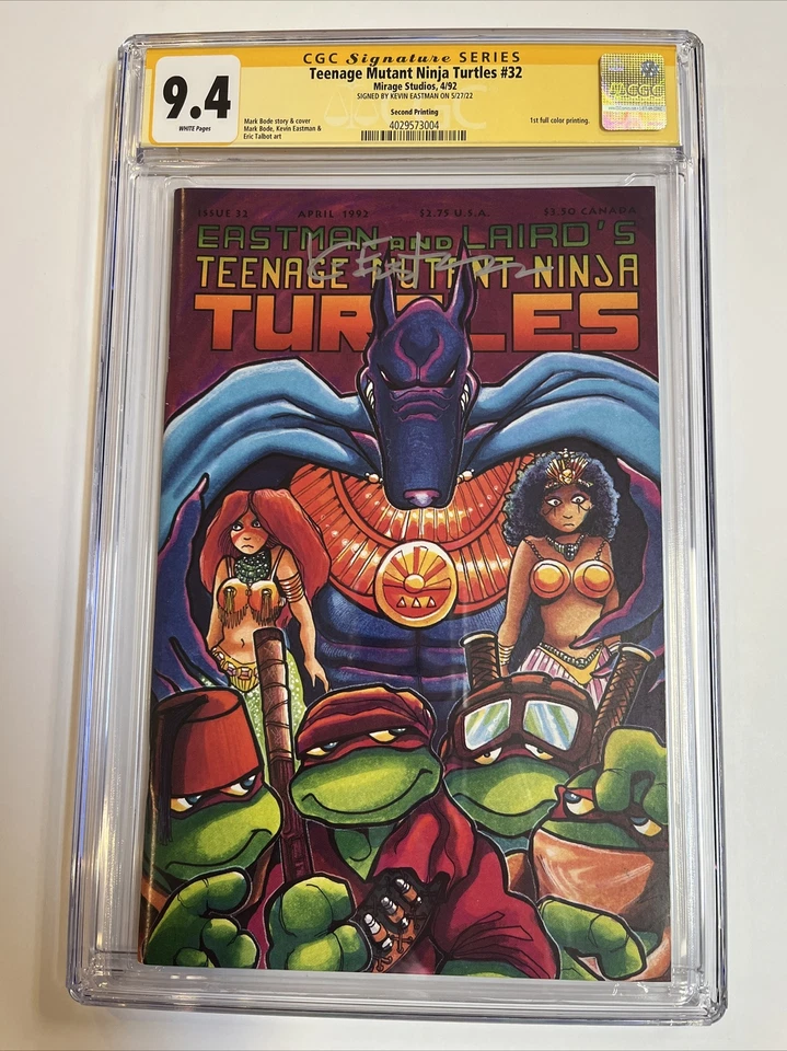 TMNT Teenage Mutant Ninja Turtles (1992) # 32 (CGC 9.4 SS Eastman) 2nd Print - Image 1 of 4