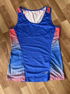 Mountain Hardwear Donna M Blu Corallo Activewear Canotta Singola Camicia Corsa - Foto 1 di 8