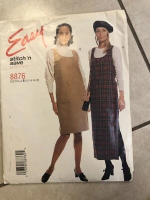 Stitch N Save 8876 sewing Pattern, Misses Jumper Easy, Sizes 12-18 UNCUT - Image 1 of 2