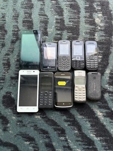 Job Lot 230 - 10x Untested Mixed Models Faulty Mobile Phones Spares Repairs - Photo 1/2
