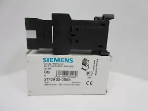 *NEW* SIEMENS 3TF29 22-0BB4 CONTACTOR RELAY 3TF2922-0BB4 16A 600VAC - Picture 1 of 7