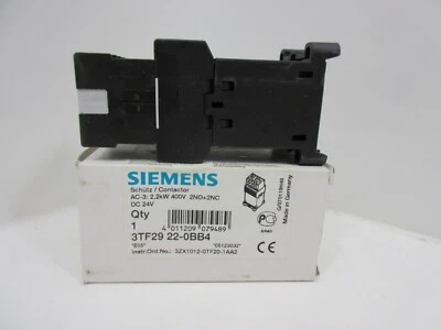 *NEW* SIEMENS 3TF29 22-0BB4 CONTACTOR RELAY 3TF2922-0BB4 16A 600VAC - Image 1 of 4