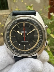 Vintage Omega Seamaster Chronostop Ref. 145.007 Racing Dial Jumbo Watch - Picture 1 of 11
