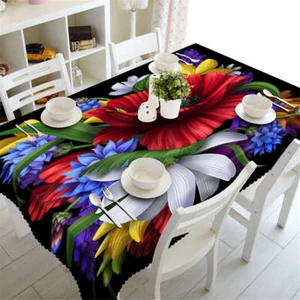 Wonderful Colors 3D Tablecloth Table cover Cloth Rectangle Wedding Party Banquet - Picture 1 of 4