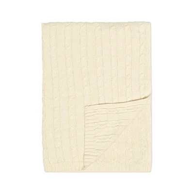 Natures Purest Natures Strickdecke Kabelstrick 60x80cm (002)