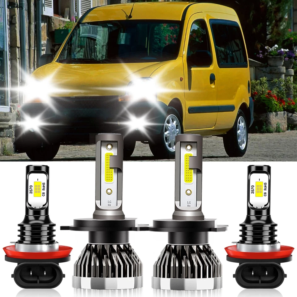 Combo 9005 9005 9145 faros LED + bombillas antiniebla para Renault Kangoo 2007-2009 Foto 1 de 4