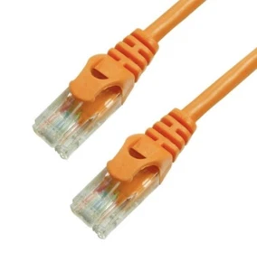 3ft Cat 5e RJ45 Ethernet LAN Network UTP Patch Cable Copper Wire Orange - Picture 1 of 1