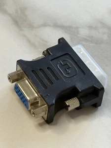 VGA to DVI-D Adapter - DVI 12+1 Male SVGA 15 Pin Female Converter for PC Laptop - Picture 1 of 5