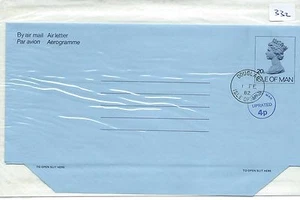 wbc. - GB AEROGRAMAS - ISLA DE HOMBRE - SIN USAR - NO ILUSTRADO - 332 - 20+4 -cto - Imagen 1 de 1