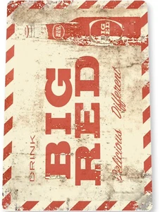 Big Red Tin Sign 11x8 Inch It’s Delicious And Different Soda pop ad Bar Decor - Picture 1 of 1