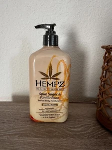 Hempz SPUN SUGAR & VANILLA BEAN Herbal Body Moisturizer After Tan Lotion 17 OZ - Picture 1 of 2