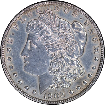 1902 Morgan Silver Dollar ~ AU Detail - Image 1 of 2