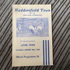 1960 HUDDERSFIELD TOWN V LUTON TOWN FA CUP 4. RUNDA PROGRAM W BARDZO DOBRYM STANIE
