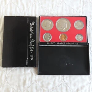 USA 1978 s 6 COIN PROOF YEAR SET WITH EISENHOWER DOLLAR - sealed/outer - Picture 1 of 2