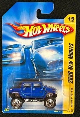 Hot Wheels 2008 New Models Hummer H2 SUT #15/40 Blue - Image 1 of 3