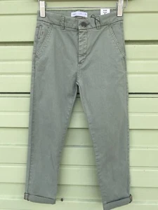 ZARA Kids SAND BASIC SLIM FIT CHINO TROUSERS Pockets Size 9Y 134 cm 4630 - Picture 1 of 10