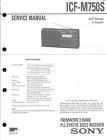 Sony Original Service Manual für ICF-M 750S