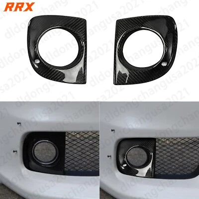 Dry Carbon Fiber Front Bumper Fog Light Cover For Mitsubishi Lancer EVO X 10th — 第 1/4 张图片