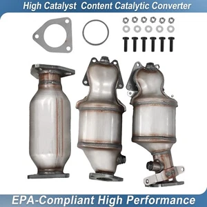 3x Catalytic Converter Front rear For 2003-2007 Honda Accord 3.0L highflow - Bild 1 von 13