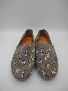 Bobs Skechers Damenschuhe mit Hunde-Druck Slipper Halbschuhe Größe 11 Memory Foam  - Bild 1 von 8