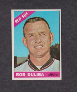 1966 Topps Baseball Card #53 Bob Duliba Boston Red Sox VGEX+ Vintage Original