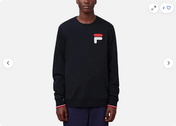 Fila Men's French Terry Crew Neck Sweatshirt(Black L)NWOT - Image 1 of 2