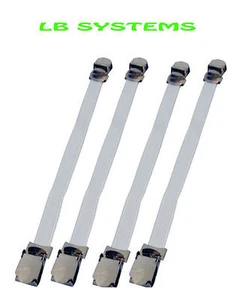 4PZ COPRI ASSE DA STIRO CHIUSURE CINGHIE ELASTICHE CON CLIP IN METALLO NUOVO - Foto 1 di 1