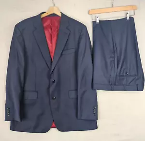 Chester Barrie 2PC Set Navy Blue Wool Cashmere Blazer 44R Trousers 36R Suit - Picture 1 of 12