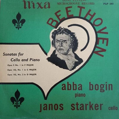 NIXA (RED/GOLD) PLP 561 BEETHOVEN CELLO & PIANO SNTAS *JANOS  STARKER ABBA BOGIN - Image 1 of 3