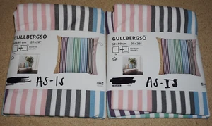 (2er Set) IKEA GULLBERGSO Mehrfarbiges Kissen Überwurfkissenbezug Innen/Außen - Bild 1 von 2