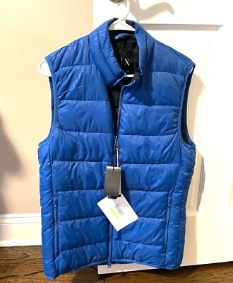 Armani Exchange Puffer Jacket/Vest Blue, Small and Large- NWT - Image 1 of 4