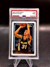 1992-93 Topps Gold #193 Reggie Miller Indiana Pacers HOF PSA 9 MINT