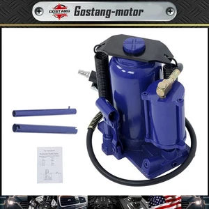 New Heavy Duty 20 Ton Pneumatic Air Hydraulic Bottle Jack with Manual Hand Pump - Picture 1 of 15