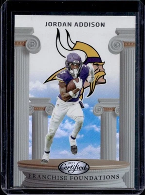 2025 Panini Certified Jordan Addison Franchise Foundations #FFO-JAN Vikings - Image 1 of 2