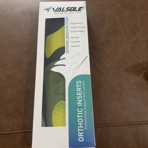 Valsole Caring For Your Feet Arch Support Insoles XL New In Open Box Plantar Fas - Picture 1 of 7