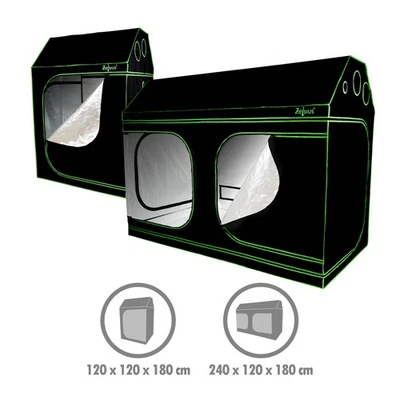Zelsius Growbox Dachschräge Grow tent Growschrank Indoor Zuchtzelt Gewächshaus - Bild 1 von 4
