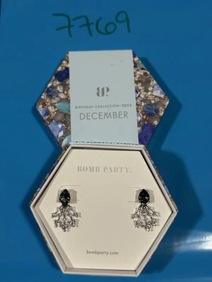 NUEVO EN CAJA Aretes Bomb Party RBP5554 Fuegos Artificiales Brillo LC Drk Tanzanita Rodio P Foto 1 de 3