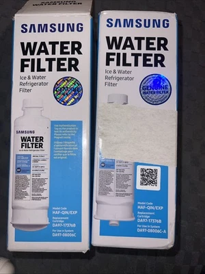 2 Genuine SAMSUNG Refrigerator Water Ice Filter Fridge Carbon Block Filtration - Image 1 of 3