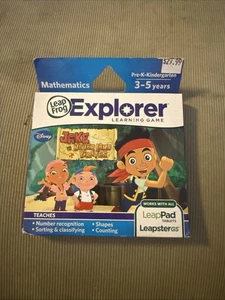 LeapFrog Leapster Explorer LeapPad Jake & Neverland Pirates Math Cartridge - Picture 1 of 2